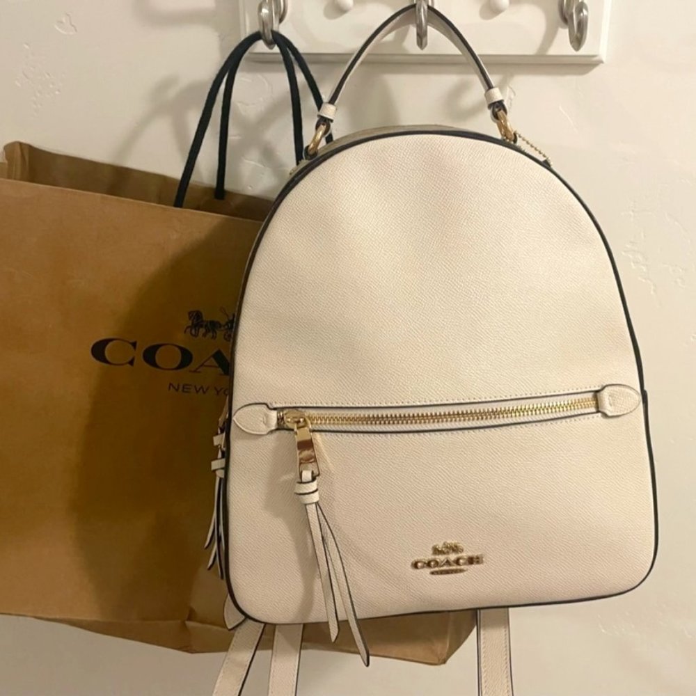 Creme Coach Backpack